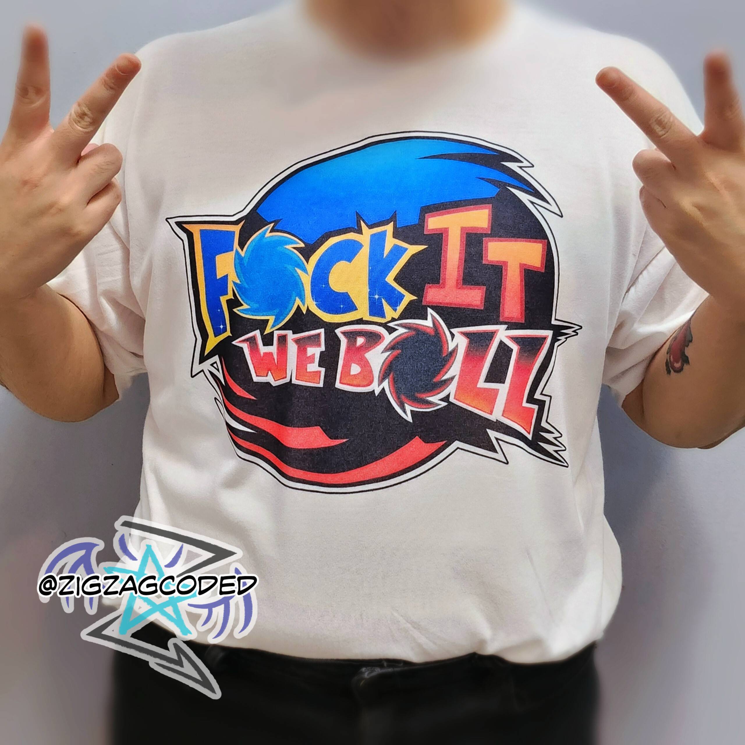 Fck It We Ball Sonic Parody T Shirt