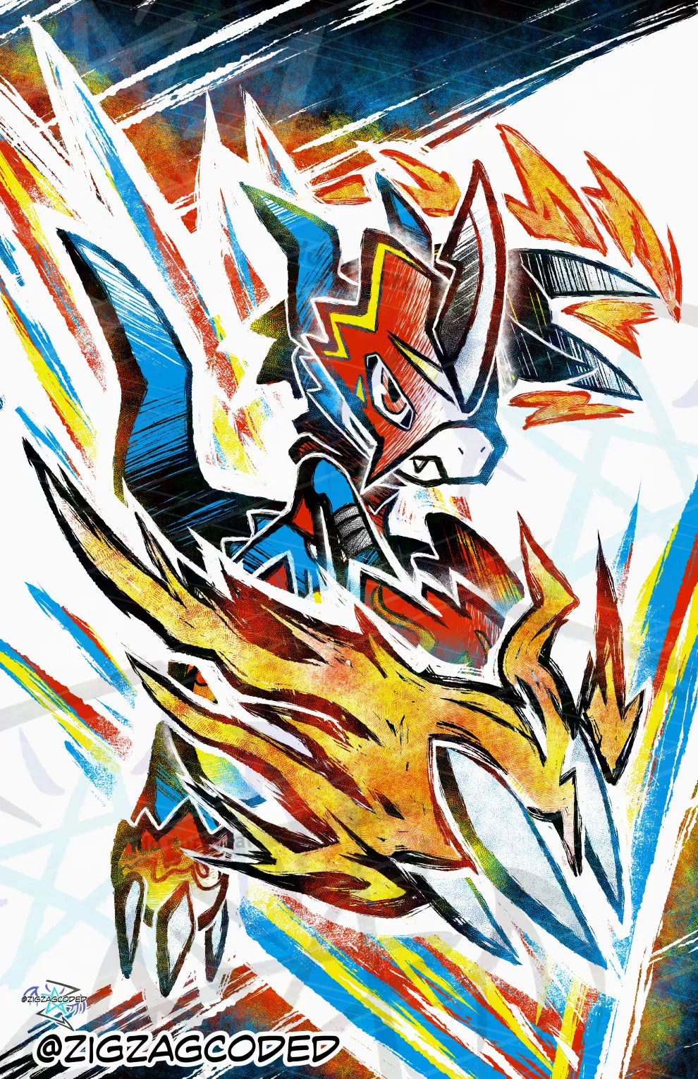 Flame Victory Art Print