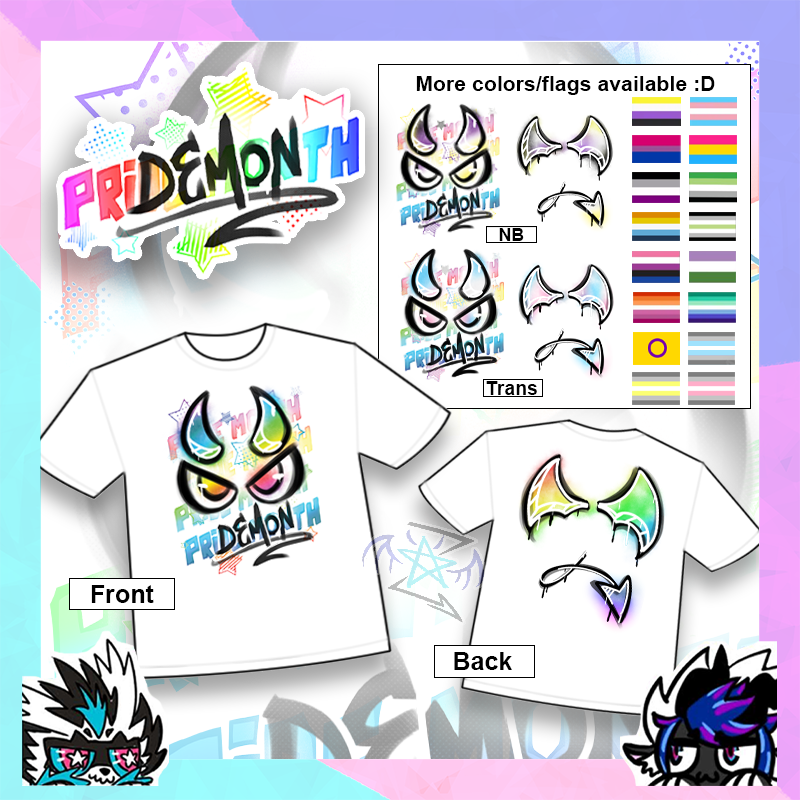 Queer PriDEMONth T shirt [WIP LISTING]